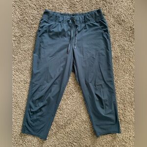 Champion medium, dark teal blue capris